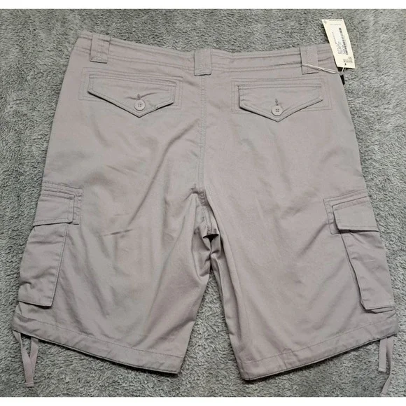 Match & Matchstick Cargo Shorts Mens Sz 40 Khaki Dress Chino Work Pockets Flat - Picture 11 of 14